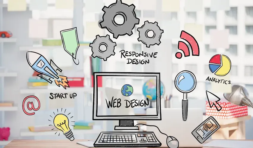 Illustration for blog article: Does a small business need a website, and what should it include?