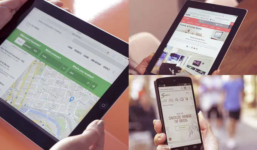 Illustration for blog article: How responsive web design works: layout, images and testing