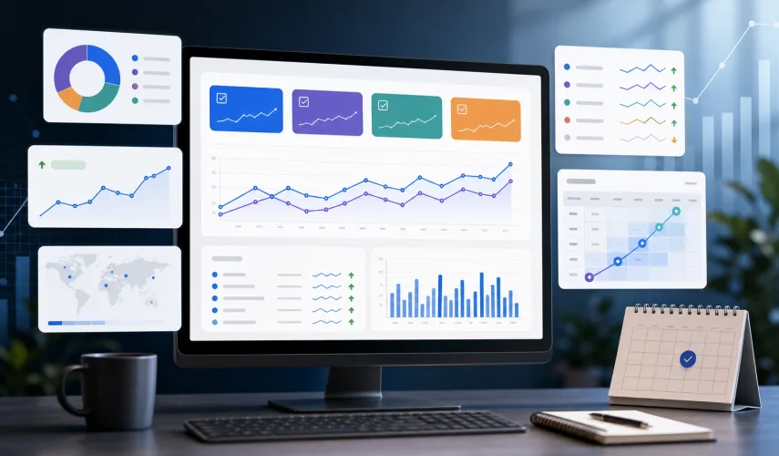 Illustration for blog article: How to Measure SEO Results: Search Console, Queries, Pages, and Lead Quality
