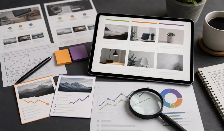Illustration for blog article: Portfolio as an SEO Asset: Why References Should Be Mini Case Studies