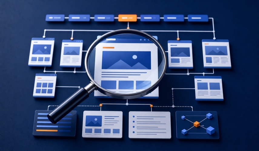 Illustration for blog article: What Is Website SEO Structure and Why It Matters Before Design
