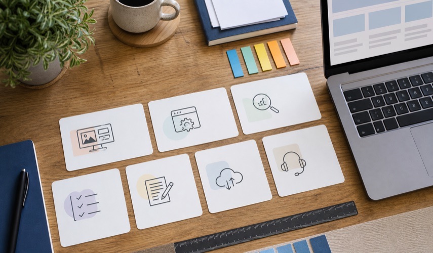 Illustration for blog article: What Is Included in Website Development Cost: Design, CMS, SEO Structure, and Support