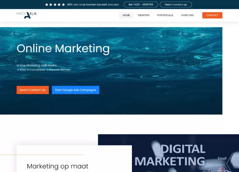 Portfolio prikaz projekta: Aklik Media