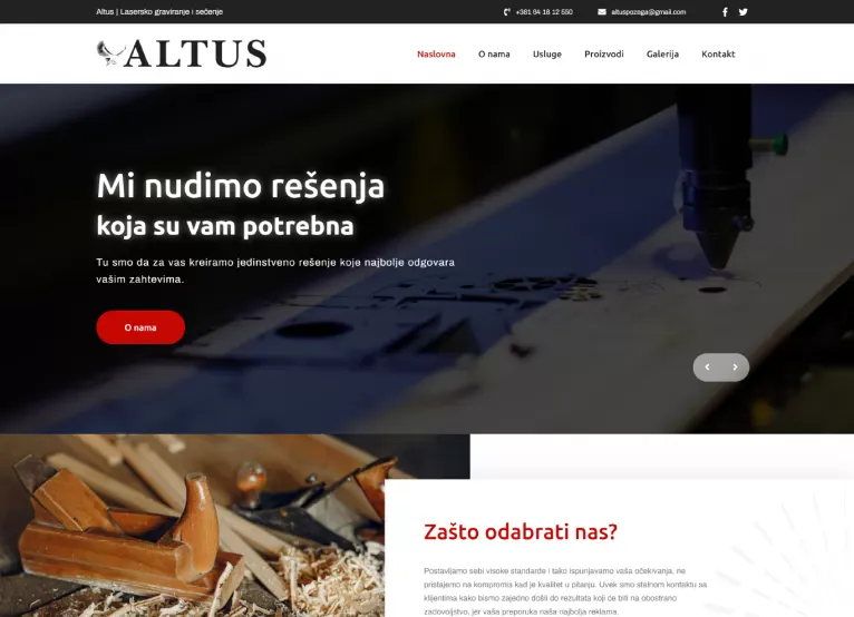Portfolio project preview: Altus