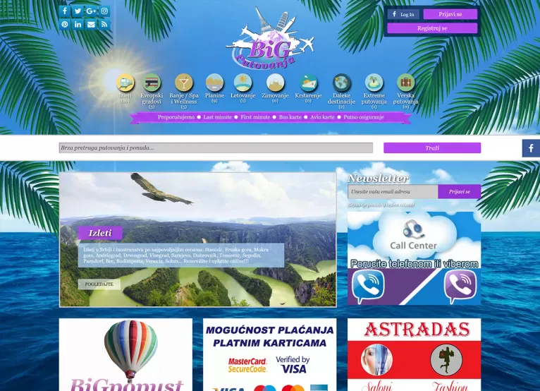 Portfolio project preview: BiG travel