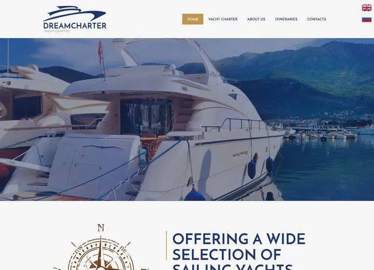 Portfolio prikaz projekta: Dreamcharter