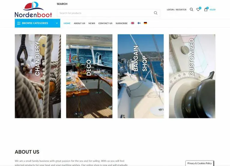 Portfolio project preview: Norden Boot