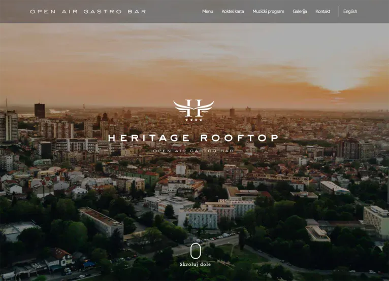 Portfolio project preview: Open AirGastro Bar