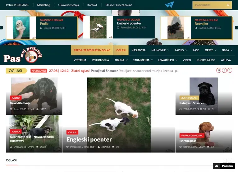 Portfolio prikaz projekta: Pas moj prijatelj
