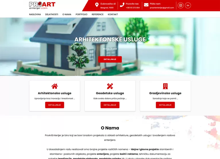Portfolio prikaz projekta: Pro Art Enterijer