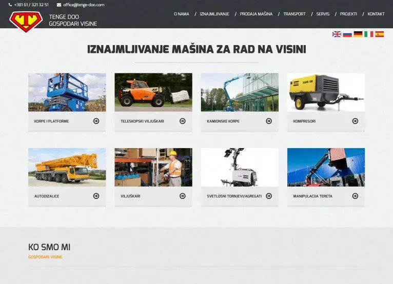 Portfolio project preview: Tenge