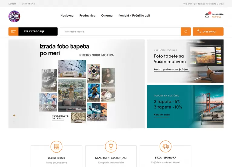 Portfolio prikaz projekta: Wall Art Studio