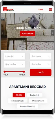 Mobilni prikaz projekta Belgrade Renting