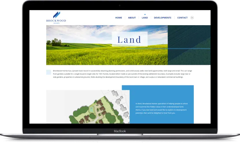 Dodatni desktop ekran projekta Brockwood Homes