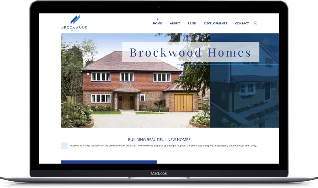 Desktop prikaz projekta Brockwood Homes