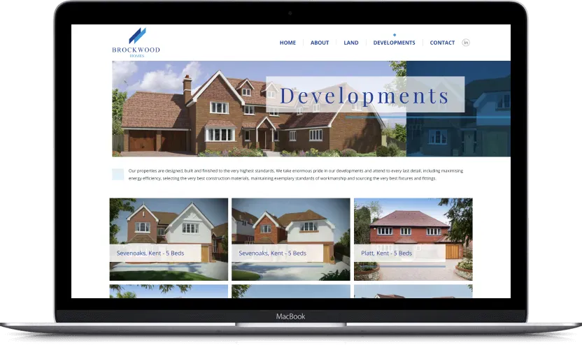 Dodatni desktop ekran projekta Brockwood Homes