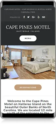 Mobile preview of Cape Pines Motel project