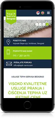 Mobile preview of Carpet service Belgrade project