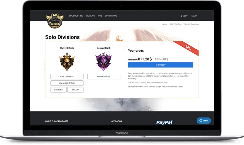 Dodatni desktop ekran projekta Cheap ELO Boost