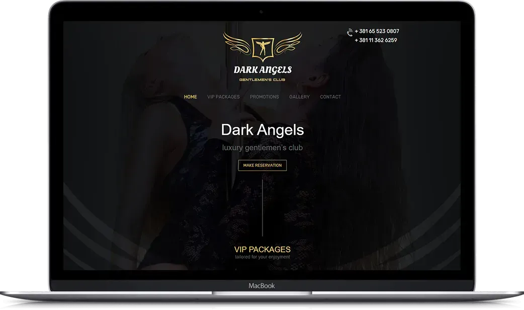 Desktop preview of Dark Angels project