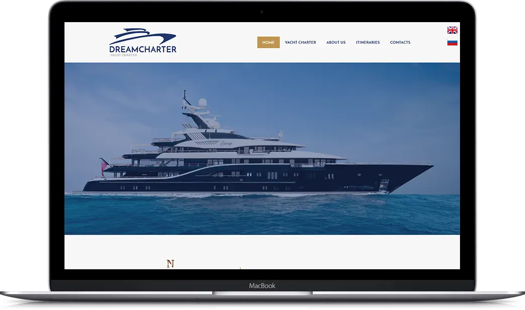 Desktop prikaz projekta Dreamcharter