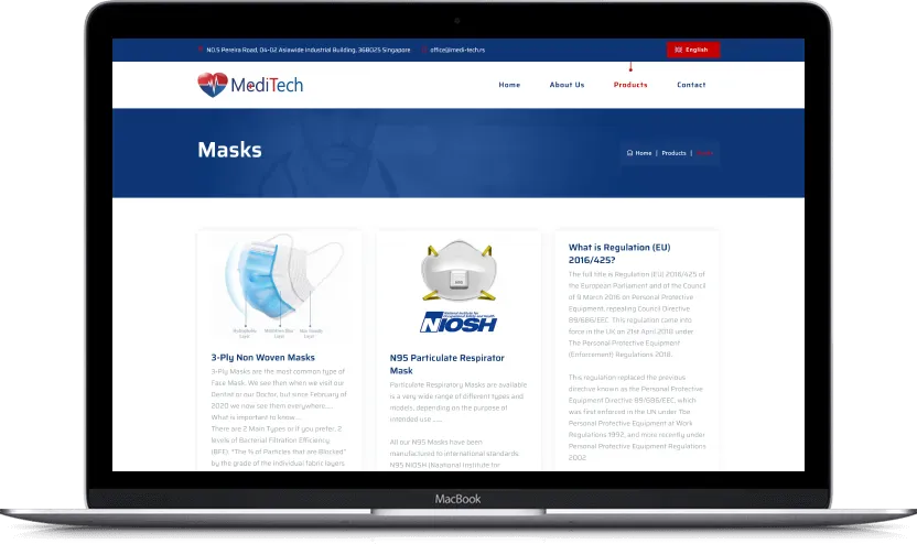 Additional desktop screen of Medi Tech project