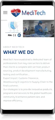 Mobile preview of Medi Tech project