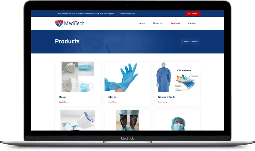 Additional desktop screen of Medi Tech project