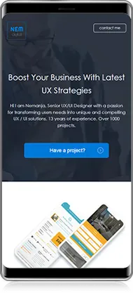 Mobile preview of Nem Digital project