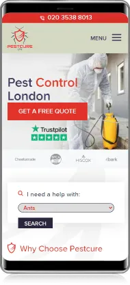 Mobilni prikaz projekta Pestcure