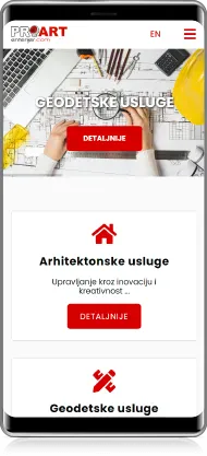 Mobilni prikaz projekta Pro Art Enterijer