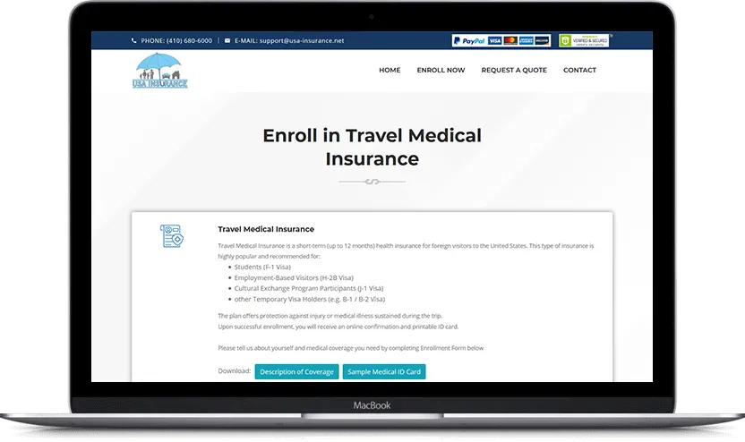 Additional desktop screen of USA Insurance project