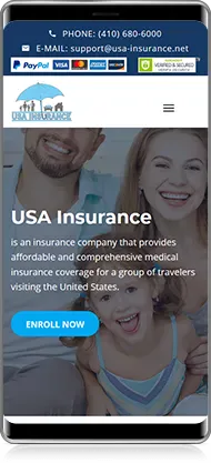 Mobile preview of USA Insurance project