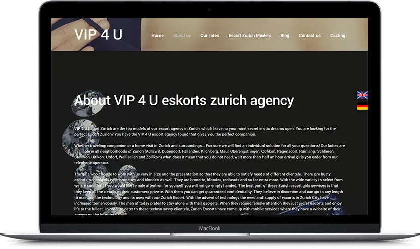 Additional desktop screen of VIP 4 U project
